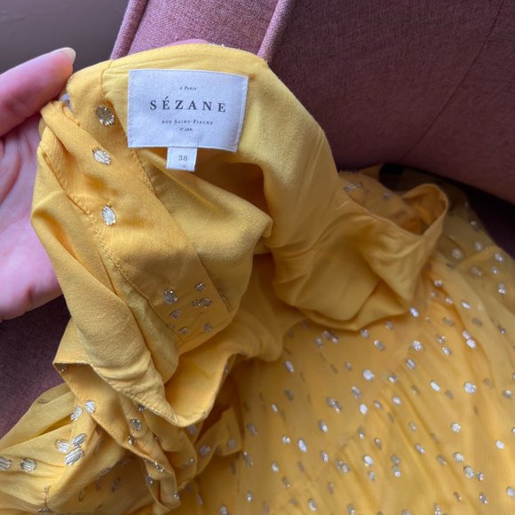 Sézane Silk Dress; size 38 / US 4-6 - Picture 6 of 9